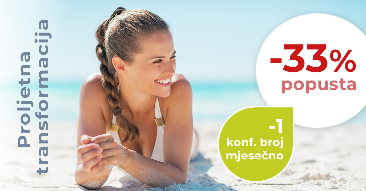 Do ljeta možete izgubiti do 3 konfekcijska broja!
